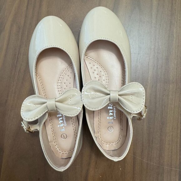 Link Comfort Other - Kids Neutral Ballet Slipper With Bow-Link Comfort